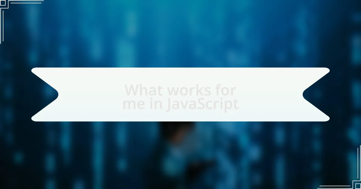What works for me in JavaScript